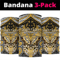 Aotearoa Iwi Ngati Tama Neck Gaiter Maori Kowhaiwhai Pattern
