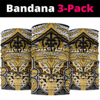 Aotearoa Iwi Ngati Tama Neck Gaiter Maori Kowhaiwhai Pattern