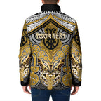 Aotearoa Iwi Ngati Tama Personalised Padded Jacket Maori Kowhaiwhai Pattern