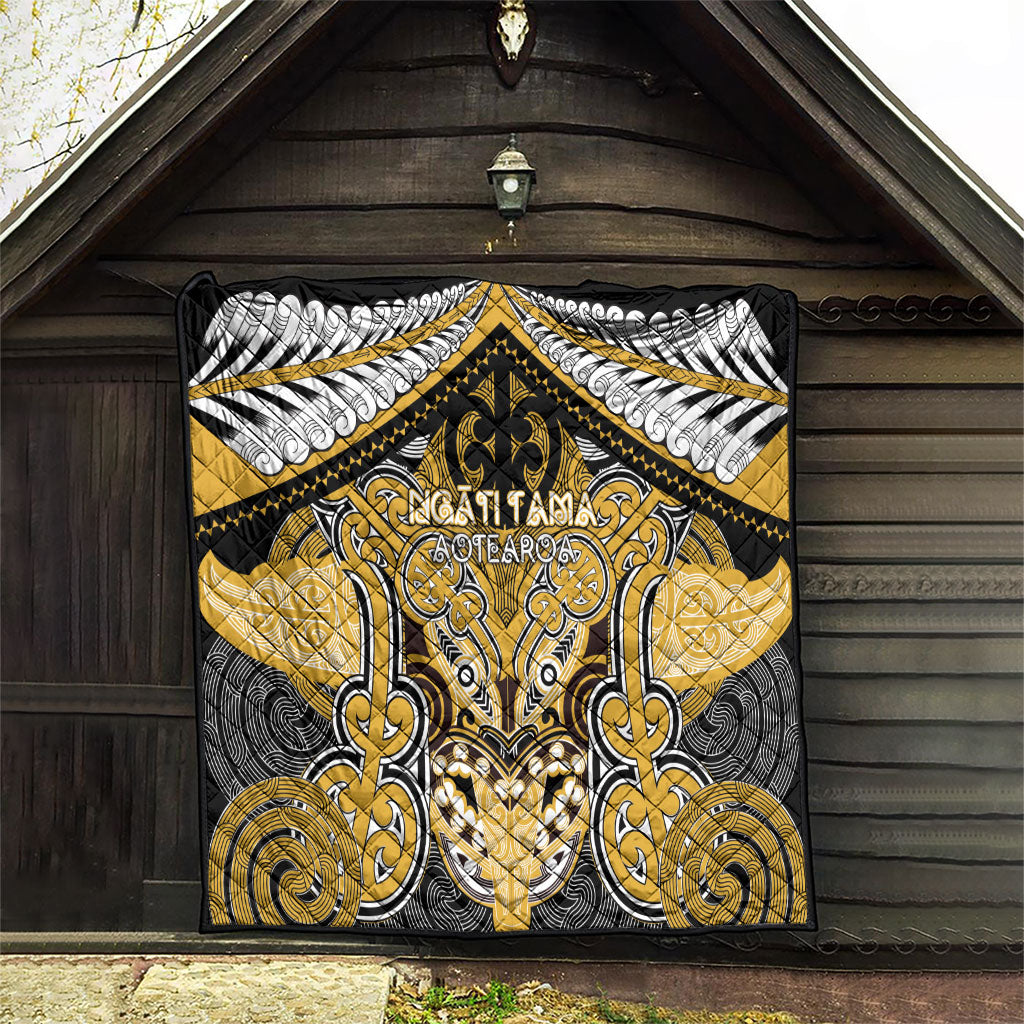 Aotearoa Iwi Ngati Tama Quilt Maori Kowhaiwhai Pattern
