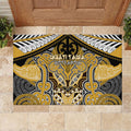 Aotearoa Iwi Ngati Tama Rubber Doormat Maori Kowhaiwhai Pattern