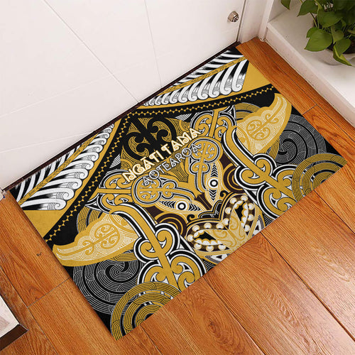 Aotearoa Iwi Ngati Tama Rubber Doormat Maori Kowhaiwhai Pattern
