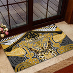 Aotearoa Iwi Ngati Tama Rubber Doormat Maori Kowhaiwhai Pattern