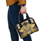 Aotearoa Iwi Ngati Tama Shoulder Handbag Maori Kowhaiwhai Pattern