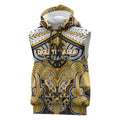 Aotearoa Iwi Ngati Tama Personalised Sleeveless Hoodie Maori Kowhaiwhai Pattern
