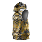 Aotearoa Iwi Ngati Tama Personalised Sleeveless Hoodie Maori Kowhaiwhai Pattern
