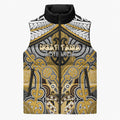 Aotearoa Iwi Ngati Tama Personalised Sleeveless Puffer Jacket Maori Kowhaiwhai Pattern