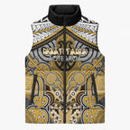 Aotearoa Iwi Ngati Tama Personalised Sleeveless Puffer Jacket Maori Kowhaiwhai Pattern