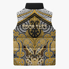 Aotearoa Iwi Ngati Tama Personalised Sleeveless Puffer Jacket Maori Kowhaiwhai Pattern