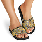 Aotearoa Iwi Ngati Tama Slide Sandals Maori Kowhaiwhai Pattern