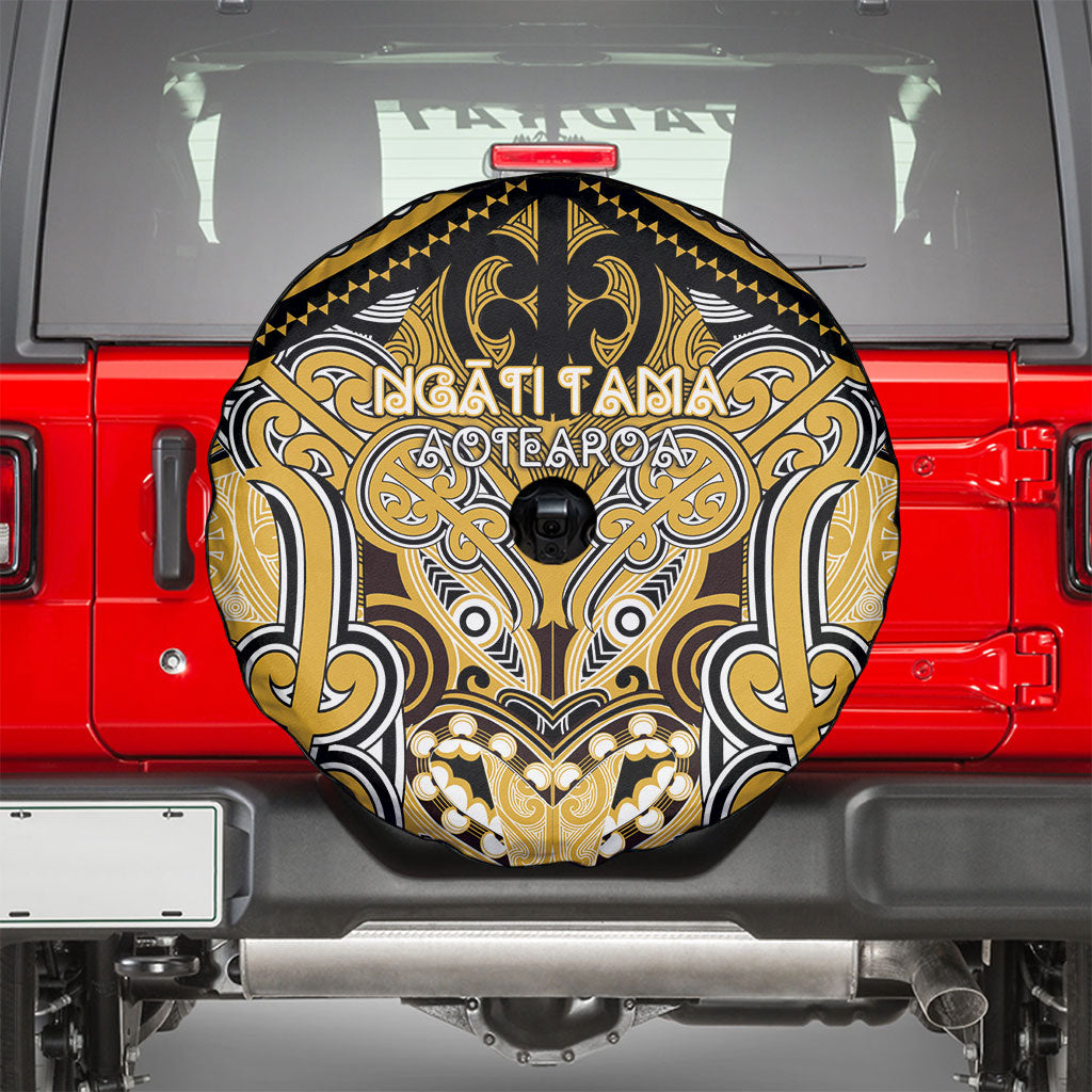 Aotearoa Iwi Ngati Tama Spare Tire Cover Maori Kowhaiwhai Pattern