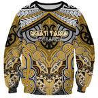 Aotearoa Iwi Ngati Tama Personalised Sweatshirt Maori Kowhaiwhai Pattern