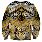 Aotearoa Iwi Ngati Tama Personalised Sweatshirt Maori Kowhaiwhai Pattern