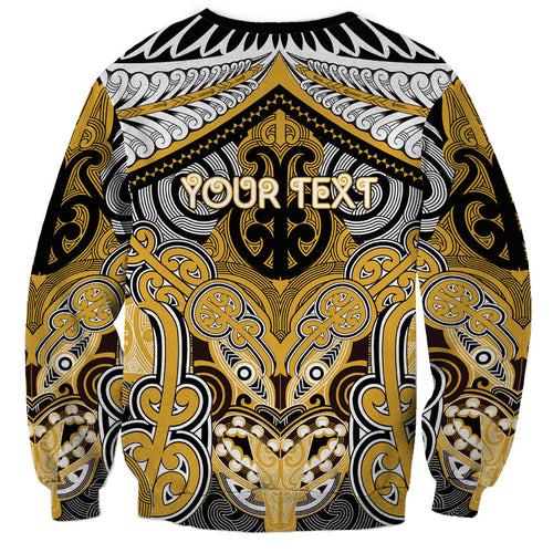Aotearoa Iwi Ngati Tama Personalised Sweatshirt Maori Kowhaiwhai Pattern