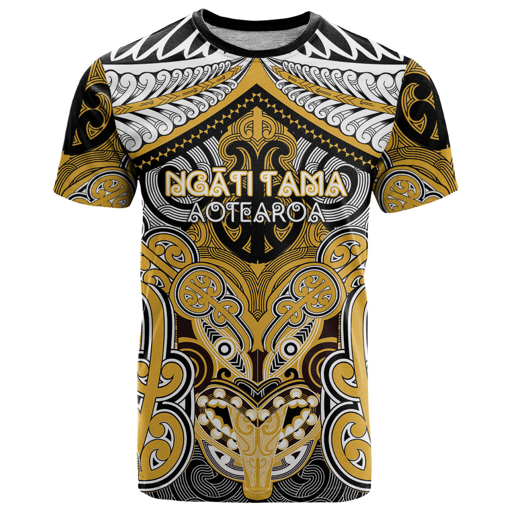 Aotearoa Iwi Ngati Tama Personalised T Shirt Maori Kowhaiwhai Pattern