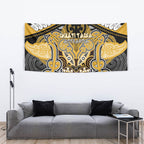 Aotearoa Iwi Ngati Tama Tapestry Maori Kowhaiwhai Pattern