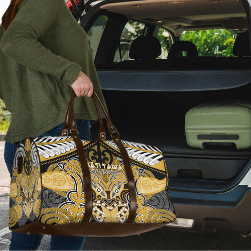 Aotearoa Iwi Ngati Tama Travel Bag Maori Kowhaiwhai Pattern