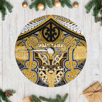 Aotearoa Iwi Ngati Tama Tree Skirt Maori Kowhaiwhai Pattern