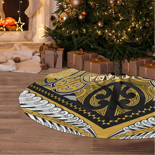 Aotearoa Iwi Ngati Tama Tree Skirt Maori Kowhaiwhai Pattern