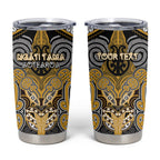 Aotearoa Iwi Ngati Tama Personalised Tumbler Cup Maori Kowhaiwhai Pattern