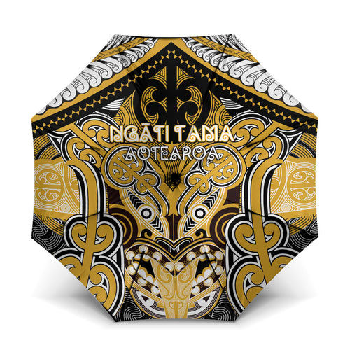 Aotearoa Iwi Ngati Tama Umbrella Maori Kowhaiwhai Pattern