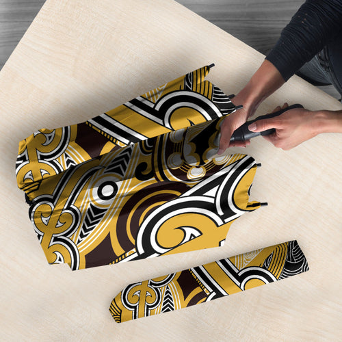 Aotearoa Iwi Ngati Tama Umbrella Maori Kowhaiwhai Pattern
