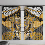 Aotearoa Iwi Ngati Tama Window Curtain Maori Kowhaiwhai Pattern