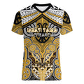 Aotearoa Iwi Ngati Tama Personalised Women V-Neck T-Shirt Maori Kowhaiwhai Pattern