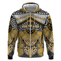 Aotearoa Iwi Ngati Tama Personalised Zip Hoodie Maori Kowhaiwhai Pattern