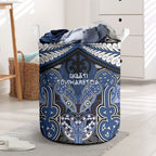 Aotearoa Iwi Ngati Tuwharetoa Laundry Basket Maori Kowhaiwhai Pattern