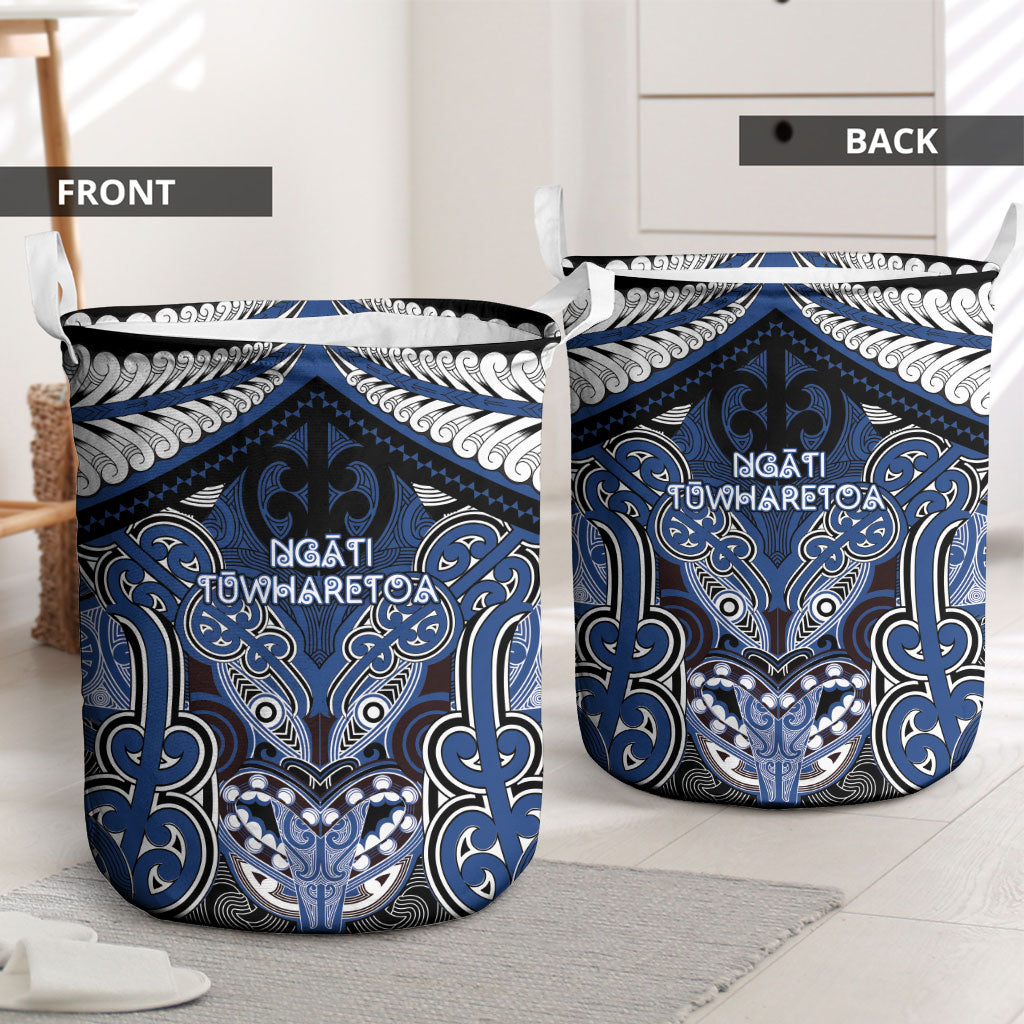 Aotearoa Iwi Ngati Tuwharetoa Laundry Basket Maori Kowhaiwhai Pattern