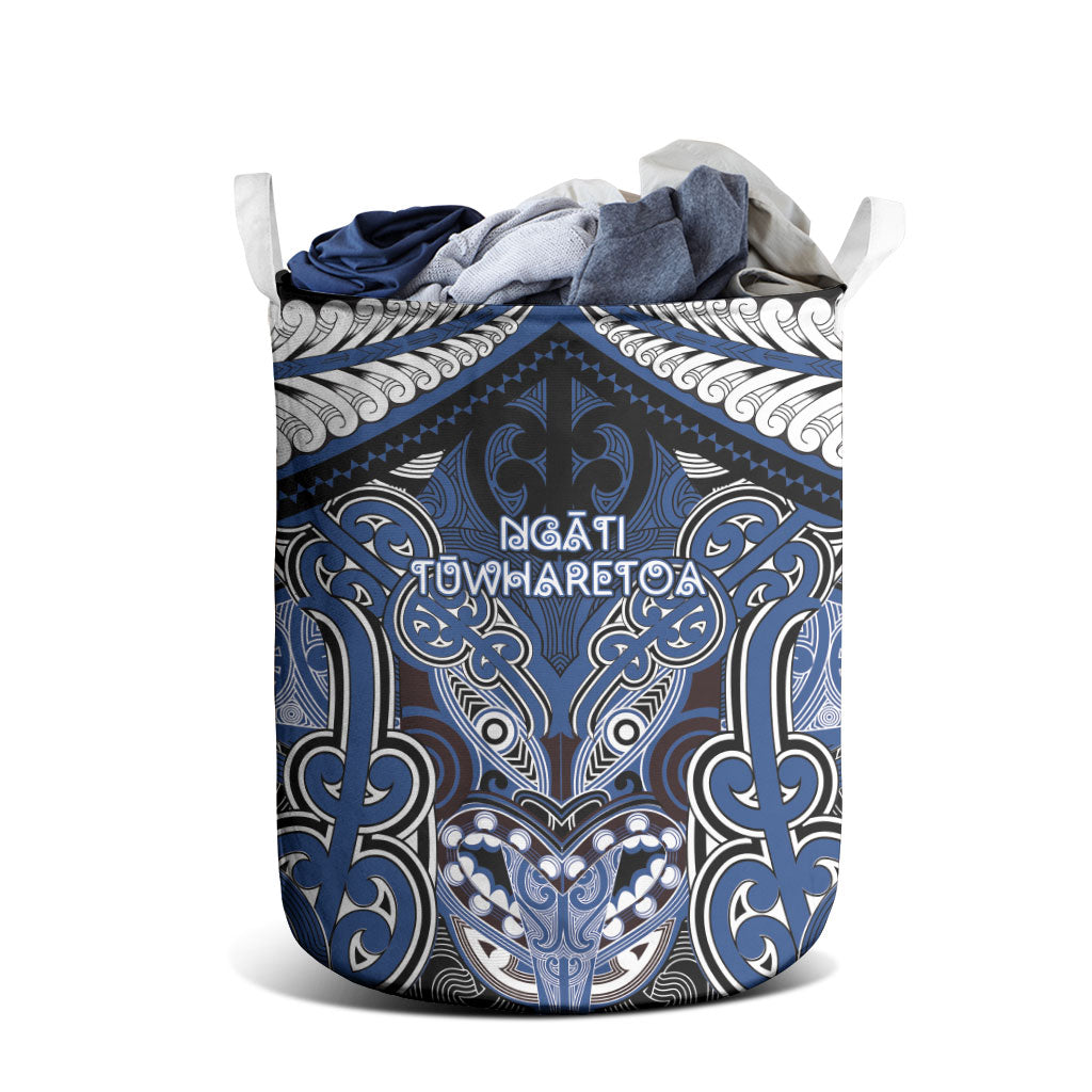 Aotearoa Iwi Ngati Tuwharetoa Laundry Basket Maori Kowhaiwhai Pattern