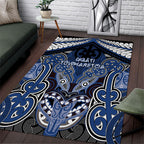 Aotearoa Iwi Ngati Tuwharetoa Area Rug Maori Kowhaiwhai Pattern