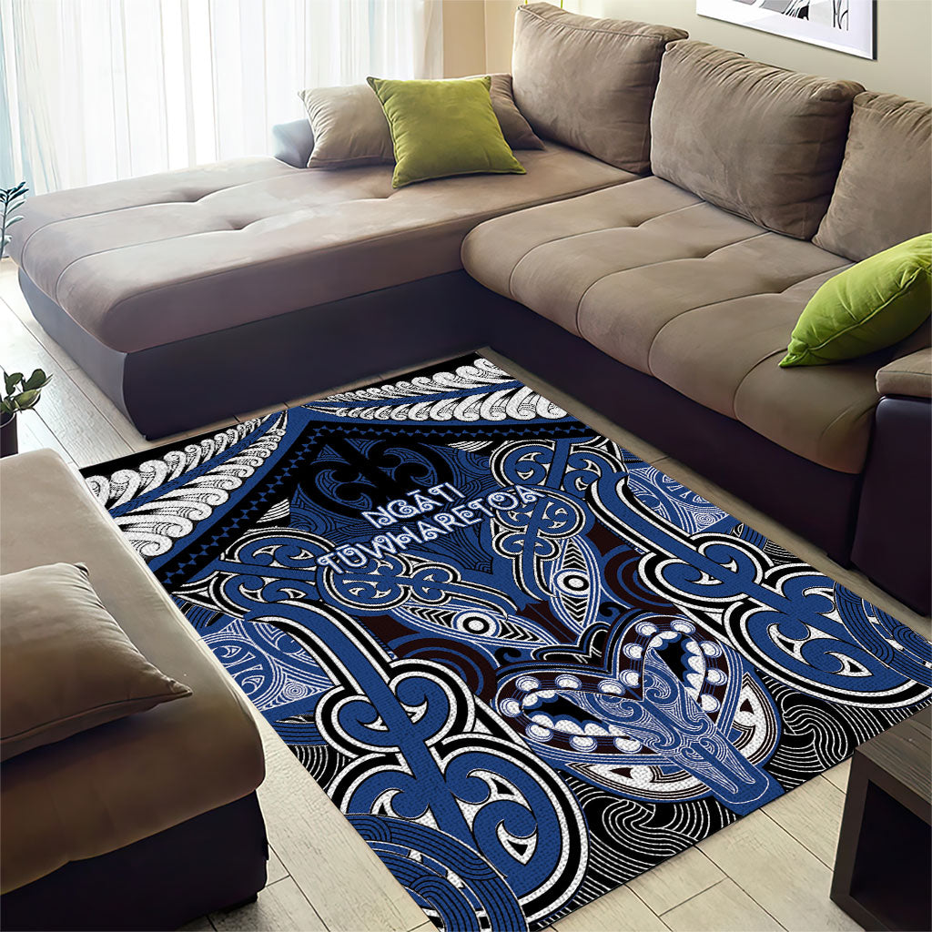Aotearoa Iwi Ngati Tuwharetoa Area Rug Maori Kowhaiwhai Pattern