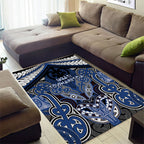 Aotearoa Iwi Ngati Tuwharetoa Area Rug Maori Kowhaiwhai Pattern