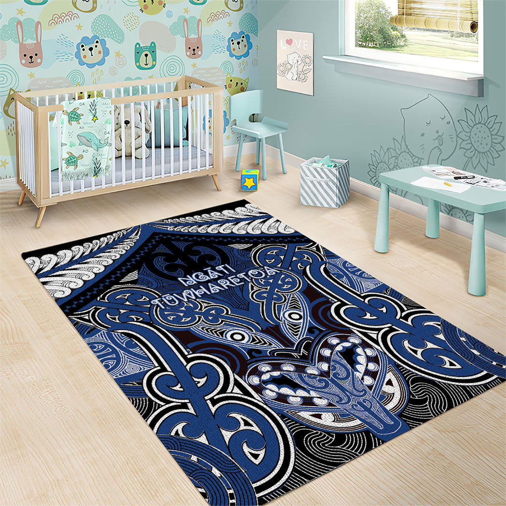 Aotearoa Iwi Ngati Tuwharetoa Area Rug Maori Kowhaiwhai Pattern