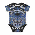 Aotearoa Iwi Ngati Tuwharetoa Personalised Baby Onesie Maori Kowhaiwhai Pattern