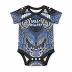 Aotearoa Iwi Ngati Tuwharetoa Personalised Baby Onesie Maori Kowhaiwhai Pattern