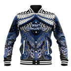 Aotearoa Iwi Ngati Tuwharetoa Personalised Baseball Jacket Maori Kowhaiwhai Pattern