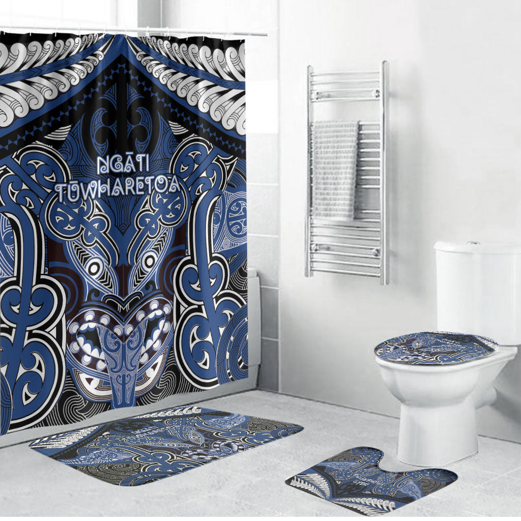 Aotearoa Iwi Ngati Tuwharetoa Bathroom Set Maori Kowhaiwhai Pattern