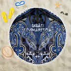 Aotearoa Iwi Ngati Tuwharetoa Beach Blanket Maori Kowhaiwhai Pattern