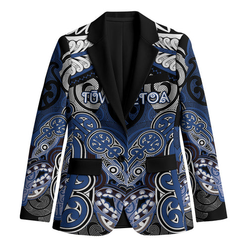 Aotearoa Iwi Ngati Tuwharetoa Personalised Blazer Maori Kowhaiwhai Pattern
