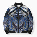 Aotearoa Iwi Ngati Tuwharetoa Personalised Bomber Puffer Jacket Maori Kowhaiwhai Pattern