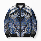 Aotearoa Iwi Ngati Tuwharetoa Personalised Bomber Puffer Jacket Maori Kowhaiwhai Pattern