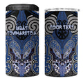 Aotearoa Iwi Ngati Tuwharetoa Personalised 4 in 1 Can Cooler Tumbler Maori Kowhaiwhai Pattern