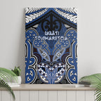 Aotearoa Iwi Ngati Tuwharetoa Canvas Wall Art Maori Kowhaiwhai Pattern