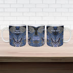 Aotearoa Iwi Ngati Tuwharetoa Personalised Ceramic Mug Maori Kowhaiwhai Pattern