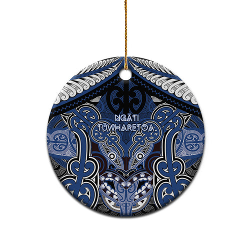 Aotearoa Iwi Ngati Tuwharetoa Personalised Ceramic Ornament Maori Kowhaiwhai Pattern