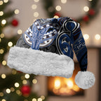 Aotearoa Iwi Ngati Tuwharetoa Personalised Christmas Santa Hat Maori Kowhaiwhai Pattern