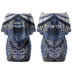 Aotearoa Iwi Ngati Tuwharetoa Personalised Couples Matching Off Shoulder Short Dress and Hawaiian Shirt Maori Kowhaiwhai Pattern